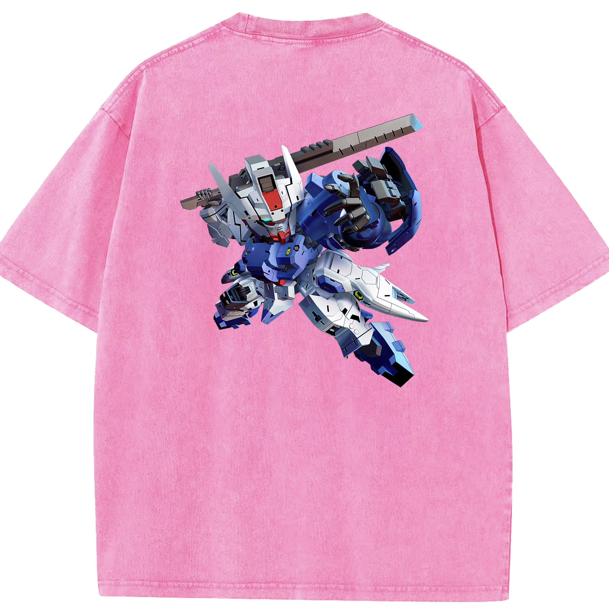 （画像用） 機動戦士ガンダム Mobile Suit Gundam 綿100% ヴィンテージ風 半袖Tシャツ（背面プリント）